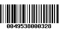 Código de Barras 0049538000328