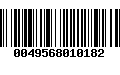 Código de Barras 0049568010182