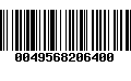 Código de Barras 0049568206400