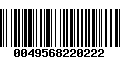 Código de Barras 0049568220222