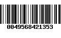 Código de Barras 0049568421353