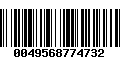 Código de Barras 0049568774732
