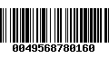 Código de Barras 0049568780160