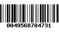 Código de Barras 0049568784731