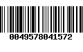 Código de Barras 0049578041572