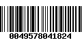 Código de Barras 0049578041824