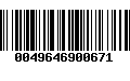 Código de Barras 0049646900671