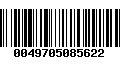 Código de Barras 0049705085622