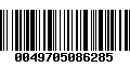 Código de Barras 0049705086285