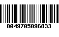 Código de Barras 0049705096833