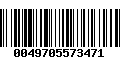 Código de Barras 0049705573471