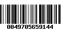 Código de Barras 0049705659144