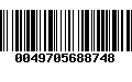 Código de Barras 0049705688748