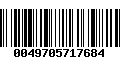 Código de Barras 0049705717684