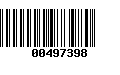 Código de Barras 00497398