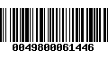 Código de Barras 0049800061446