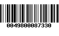 Código de Barras 0049800087330