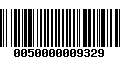 Código de Barras 0050000009329