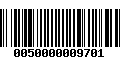 Código de Barras 0050000009701