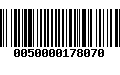 Código de Barras 0050000178070