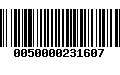 Código de Barras 0050000231607