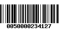 Código de Barras 0050000234127