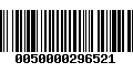 Código de Barras 0050000296521