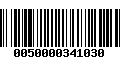 Código de Barras 0050000341030