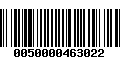 Código de Barras 0050000463022