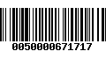 Código de Barras 0050000671717