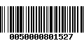 Código de Barras 0050000801527