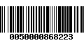 Código de Barras 0050000868223