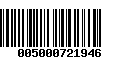 Código de Barras 005000721946