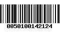 Código de Barras 0050100142124