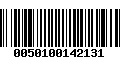 Código de Barras 0050100142131