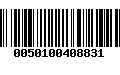 Código de Barras 0050100408831