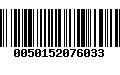 Código de Barras 0050152076033