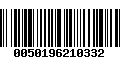 Código de Barras 0050196210332