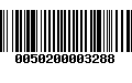 Código de Barras 0050200003288