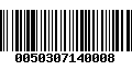 Código de Barras 0050307140008