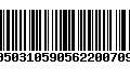 Código de Barras 00503105905622007096