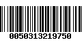 Código de Barras 0050313219750