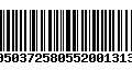 Código de Barras 00503725805520013138