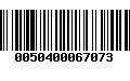 Código de Barras 0050400067073