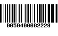 Código de Barras 0050400082229