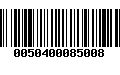 Código de Barras 0050400085008