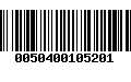 Código de Barras 0050400105201