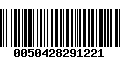 Código de Barras 0050428291221