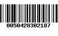 Código de Barras 0050428302187