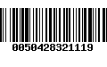 Código de Barras 0050428321119